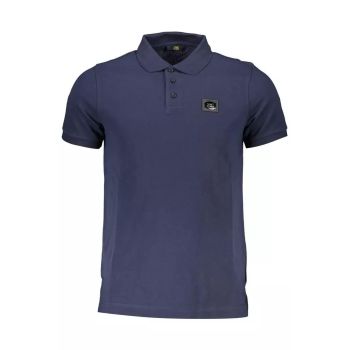 Cavalli Class Men's Blue Cotton Polo Shirt - XL