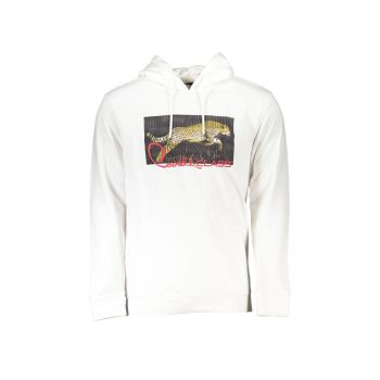 Cavalli Class Men's White Cotton Sweater - M