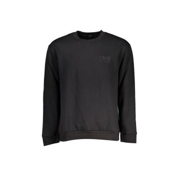 Cavalli Class Men's Black Cotton Sweater - L