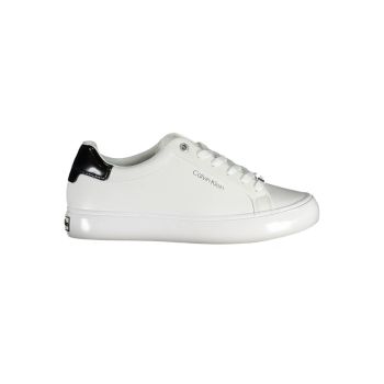 Calvin Klein Women's White Nylon Sneaker - 38 EU