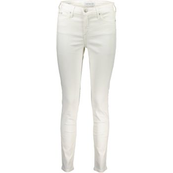 Calvin Klein Women's White Cotton Jeans & Pant - W28 US