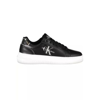 Calvin Klein Women's Black Polyester Sneaker - 36 EU