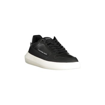 Calvin Klein Men's Black Polyester Sneaker - 45 EU