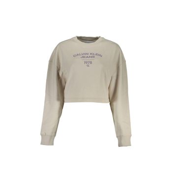 Calvin Klein Women's Beige Cotton Sweater - L