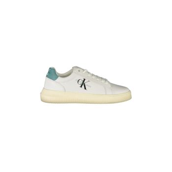 Calvin Klein Men's White Polyester Sneaker - 41 EU