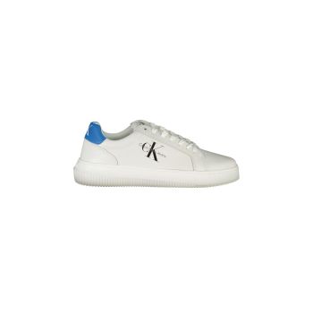 Calvin Klein Men's White Polyester Sneaker - 40 EU