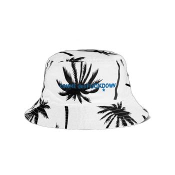 Comme des Fuckdown Fisherman Hat with Palm Print and Embroidered Logo One Size Women