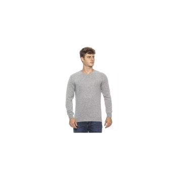 Crew Neck Solid Color Sweater L Men