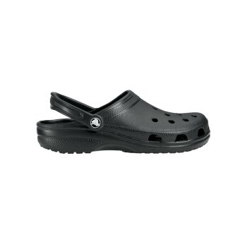 Crocs Lightweight Slip-On Clogs with Customizable Charms in Black - 7 US