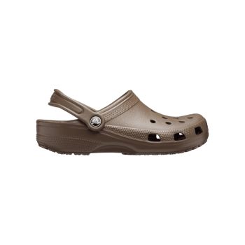 Crocs Lightweight Slip-On Clogs with Customizable Charm Options in Chocolate - 15 US