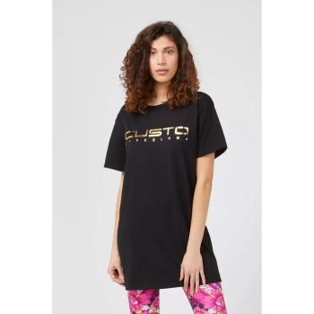 Oversized Front Print T-shirt S Women