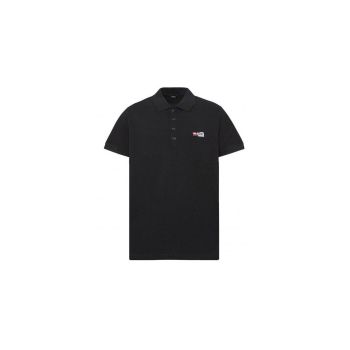 Diesel Men's Black Cotton Polo Shirt - L