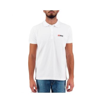 Diesel Men's White Cotton Polo Shirt - XL