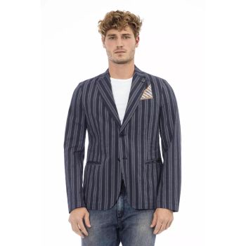 Classic Button-Front Jacket with Front Pockets 48 IT Men