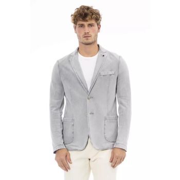 Button Closure Jacket with Front Pockets 48 IT Men