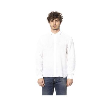 Distretto12 Men's White Linen Shirt - L