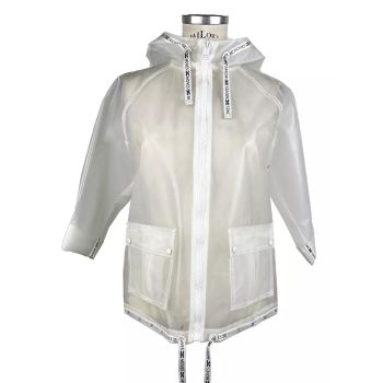 Waterproof Short Jacket with Zipper Closure and Front Pockets 40 IT Women