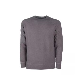 Pure Cashmere Raglan Sweater - Slim Fit Grey 48 IT Men