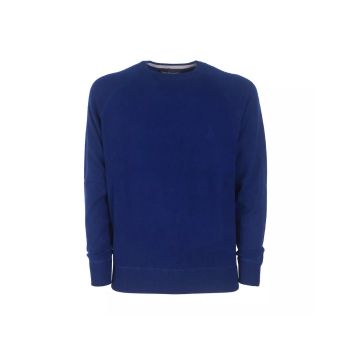 Pure Cashmere Raglan Crew Neck Sweater - Navy 48 IT Men