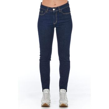 Multi-pocket Denim Jeans with Front Closure W25 US Women