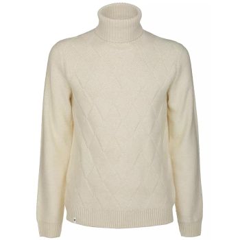 Fred Mello Diamond Embroidered Turtleneck Sweater L Men