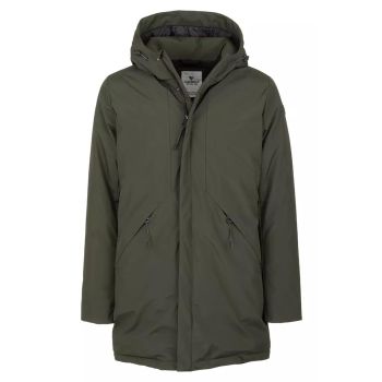 Fred Mello Technical Fabric Jacket with Hood and Zipper Closure L Men