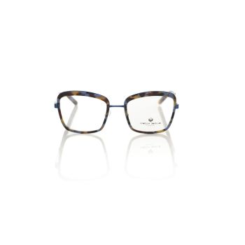 Blue Havana Pattern Square Eyeglasses One Size Women