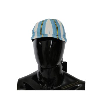 New Dolce & Gabbana Multicolor Stripes Baseball Cap 57 cm Men