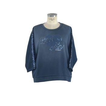 Luxury Crewneck Sweatshirt with Long Sleeves. 44 IT Women