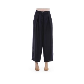 Jacob Cohen Women's Elegant Black Cotton Trousers with Pockets - W27 US