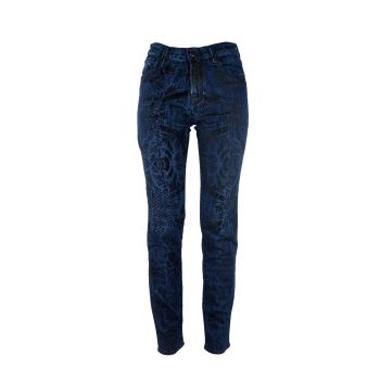 Jacob Cohen Elasticized Denim with Jacquard Patch W28 US Women