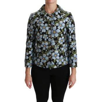 New Dolce & Gabbana Jacket with Floral Brocade Design 40 IT Women