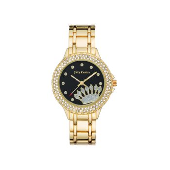 Gold Rhinestone Fashion Watch One Size Women