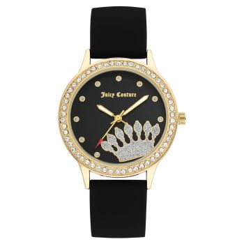 Gold Rhine Stone Fashion Watch with Quartz Movement One Size Women