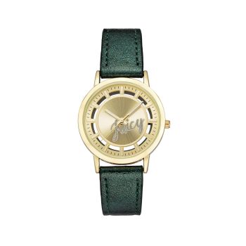 Gold Fashion Analog Watch with Rhinestone Facing One Size Women