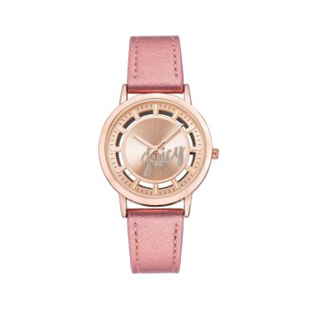 Rose Gold Fashion Analog Watch with Rhine Stone Detailing One Size Women