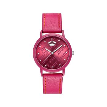 Womens Pink Analog Fashion Watch with Rhinestone Facing One Size Women