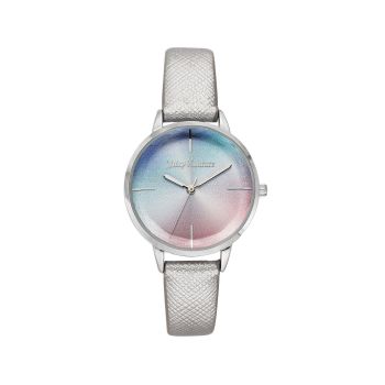 Silver Analog Quartz Fashion Watch with Pin Buckle Closure One Size Women