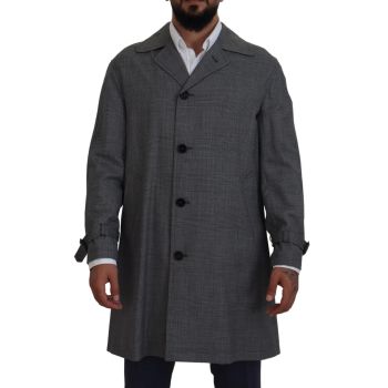 100% Authentic Dolce & Gabbana Trench Coat with Button Closure 44 IT Men