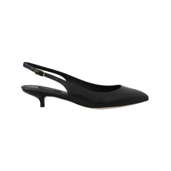 Slingbacks Heels Pumps with Buckle Closure and Logo Details 36.5 EU Women