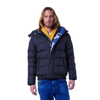 Mens Nylon Sports Jacket with Hood and Water-Repellent Surface Treatment L Men