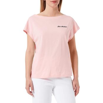 Love Moschino logo cotton t-shirt with embroidered hearts application 46 IT Women