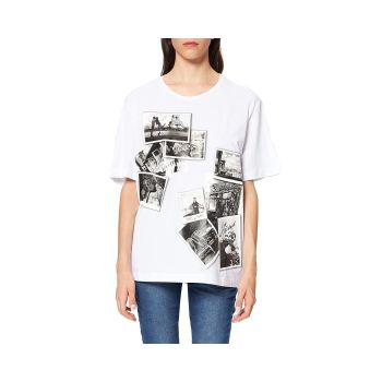 Oversized T-Shirt with Black and White Photo Print 44 IT Women