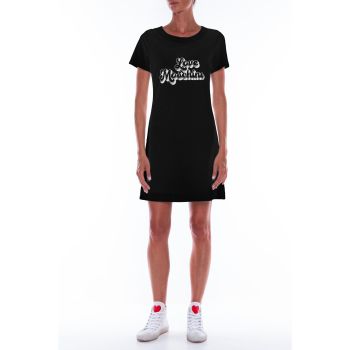 Cotton T-Shirt Dress with Logo Print 44 IT Women