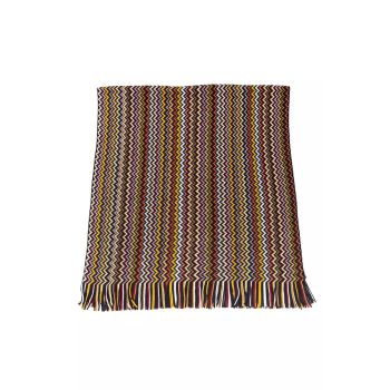 Fringed Geometric Fantasy Scarf One Size Men