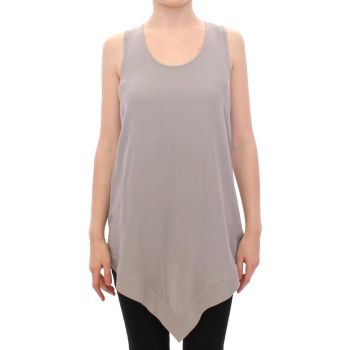 Comeforbreakfast Loose-fit Gray Top with Logo Details 40 IT Women