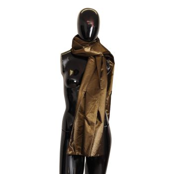 Metallic Bronze Womens Scarf by Dolce & Gabbana One Size Women