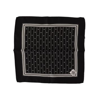 Dolce & Gabbana 100% Silk Pocket Square Handkerchief with Pattern One Size Men