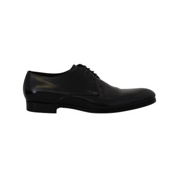 Derby Dress Formal Shoes with Leather Sole and Logo Details 42.5 EU Men