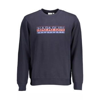 Napapijri Men's Blue Cotton Sweater - 2XL